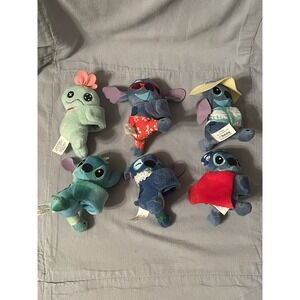 NEW Set of 6 Walt Disney Stitch Cutie Cuff by Bullsitoy Plush Slap Bracelet